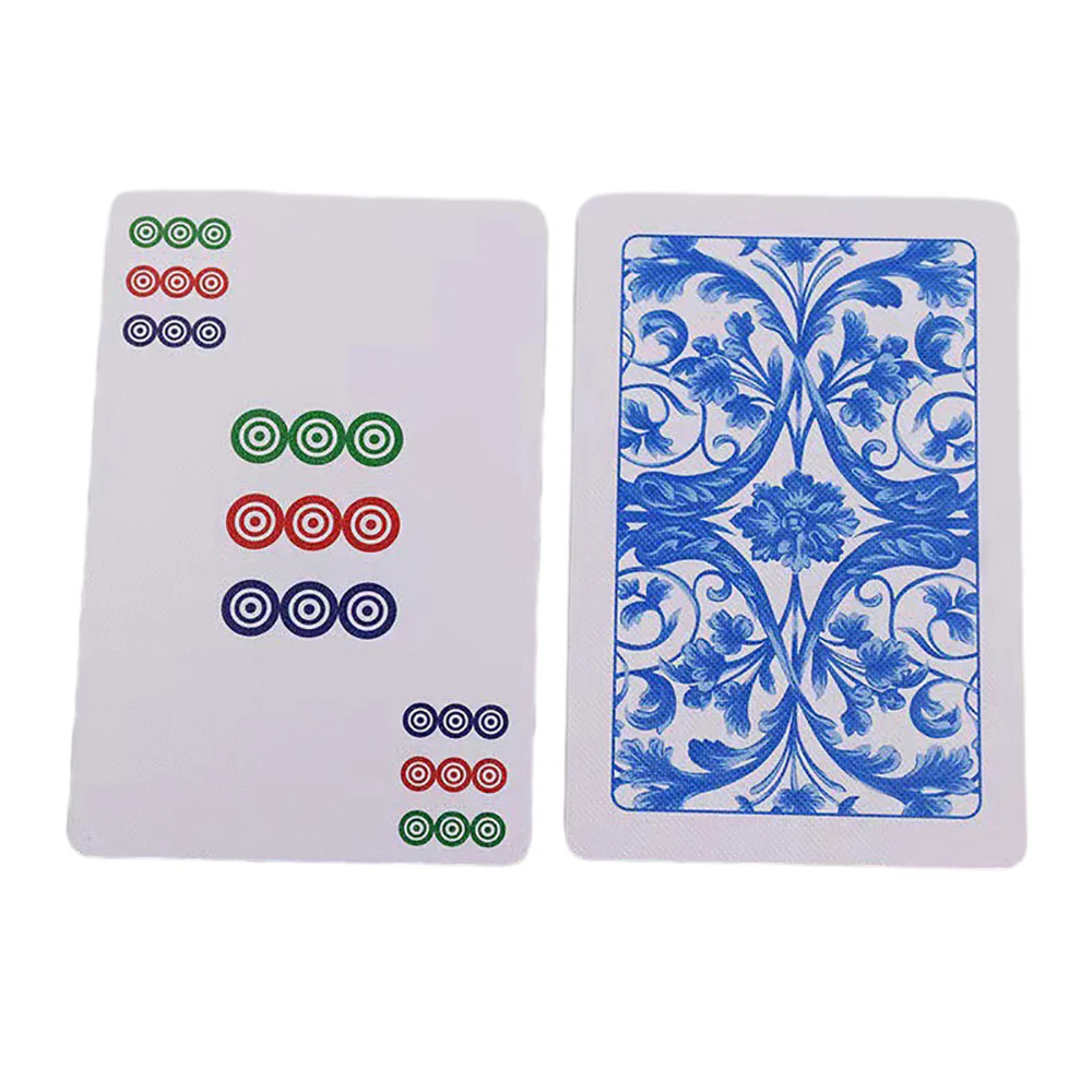 WanShiHong Washable Portable Mahjong Cards - 144 Pieces - Image 2
