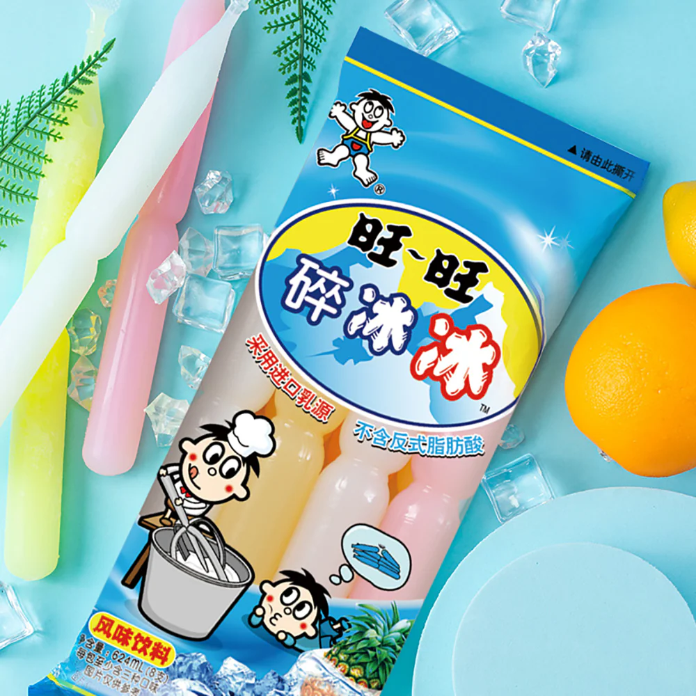 Want Want Crushed Ice Pops Mixed Flavors Family Pack 78ml*8 - 624ml - Image 2