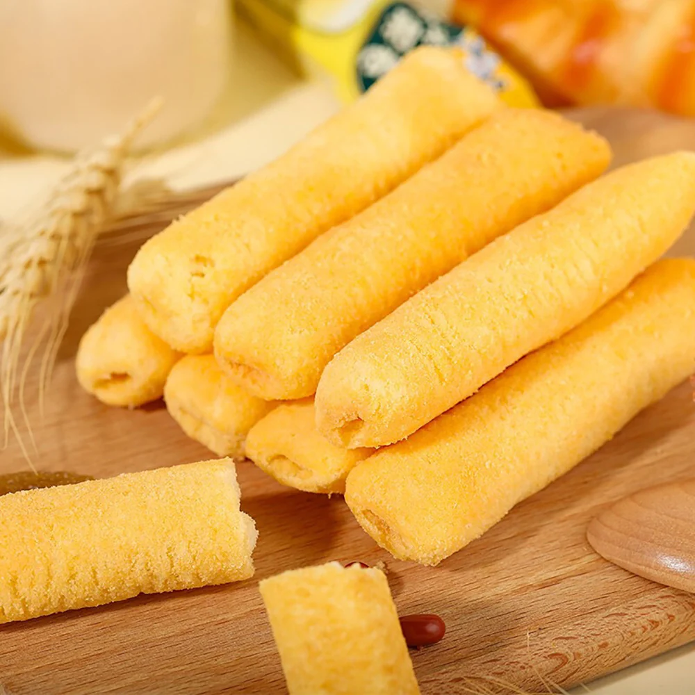 Want Want Rice Rolls with Salted Egg Yolk Flavor - 180g - Image 2