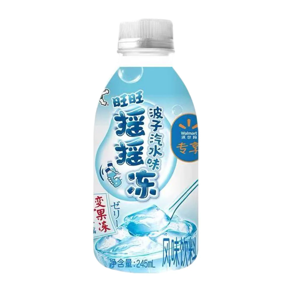 Want Want Shake Jelly Drink Ramune Soda Flavor 245ml - Marble Soda Jelly Drink