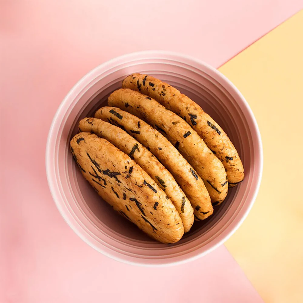 Want Want Thick Baked Seaweed Rice Crackers - 160g - Image 3