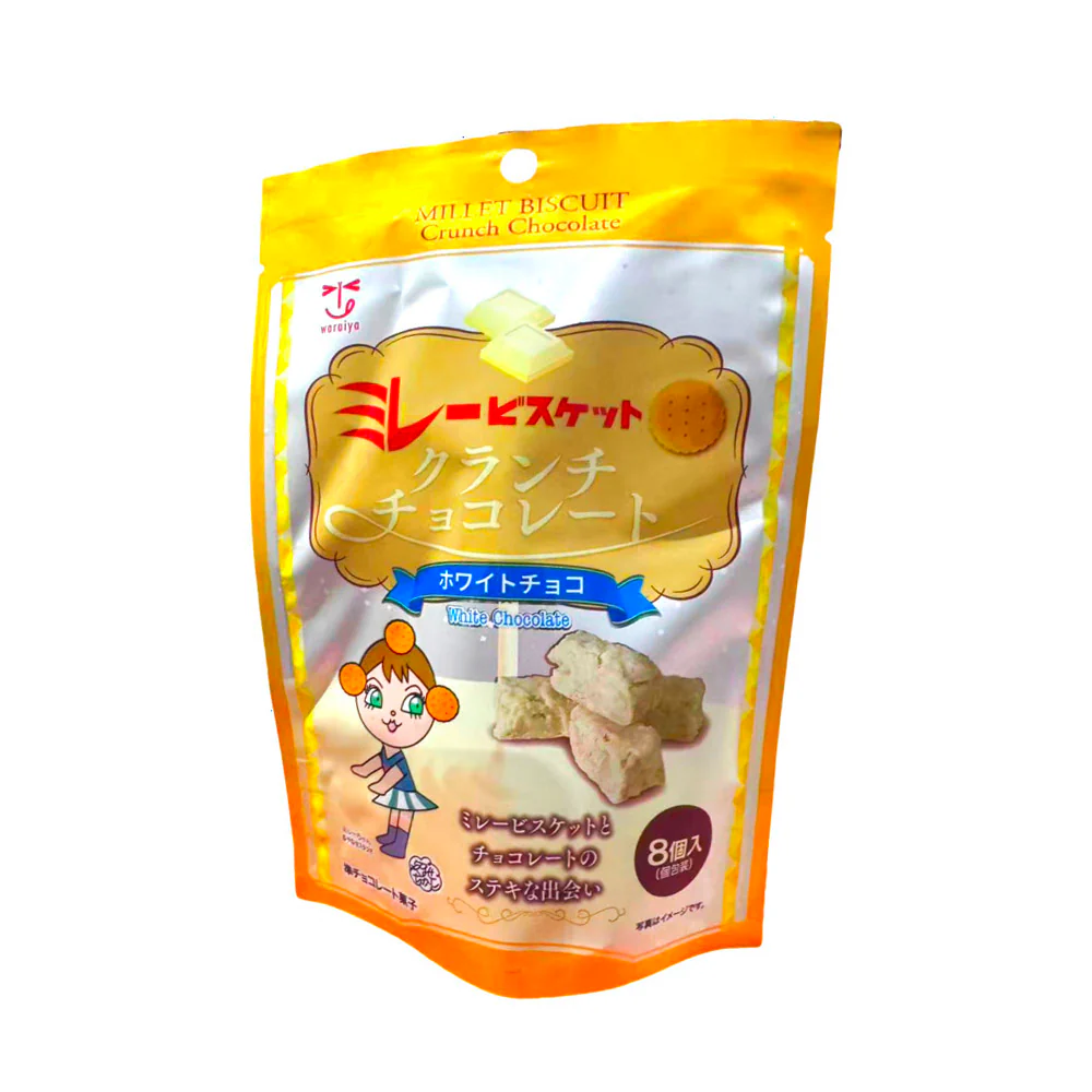 Warajya Millet Biscuit Crunch Chocolate (White Chocolate) — 8 Pieces, 76g