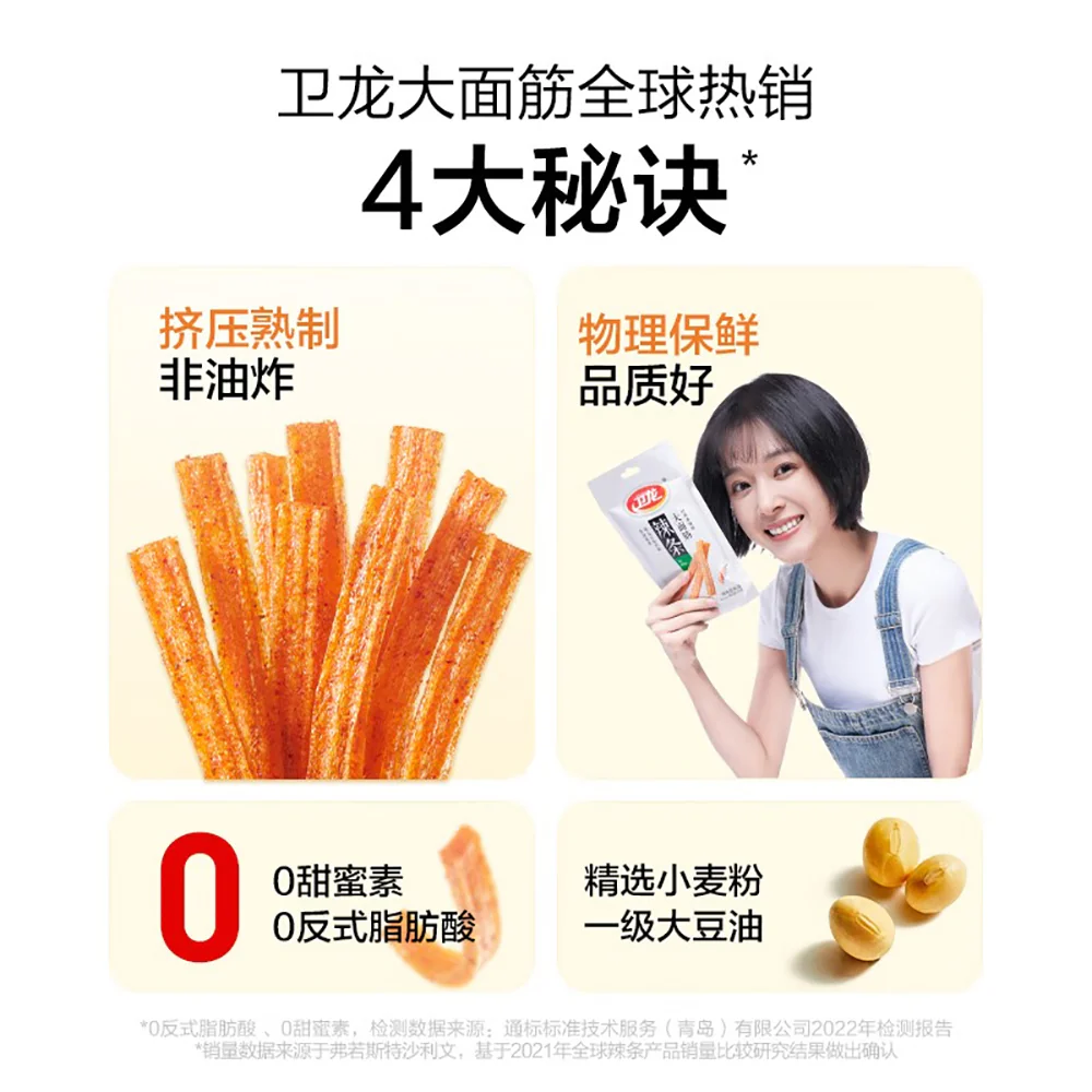 Weilong Spicy Gluten Snack - 65g - Image 3