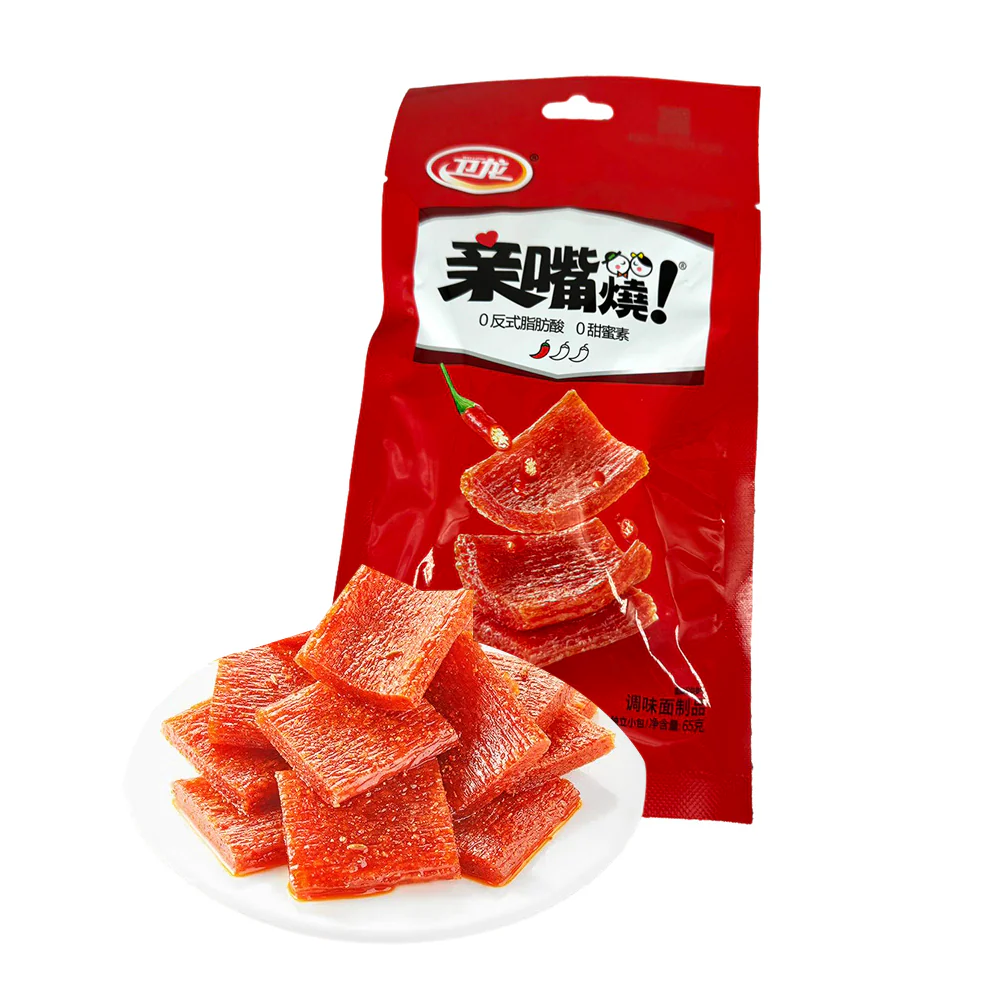 Weilong Spicy Kiss Burn Snack - Classic Spicy Flavor 65g