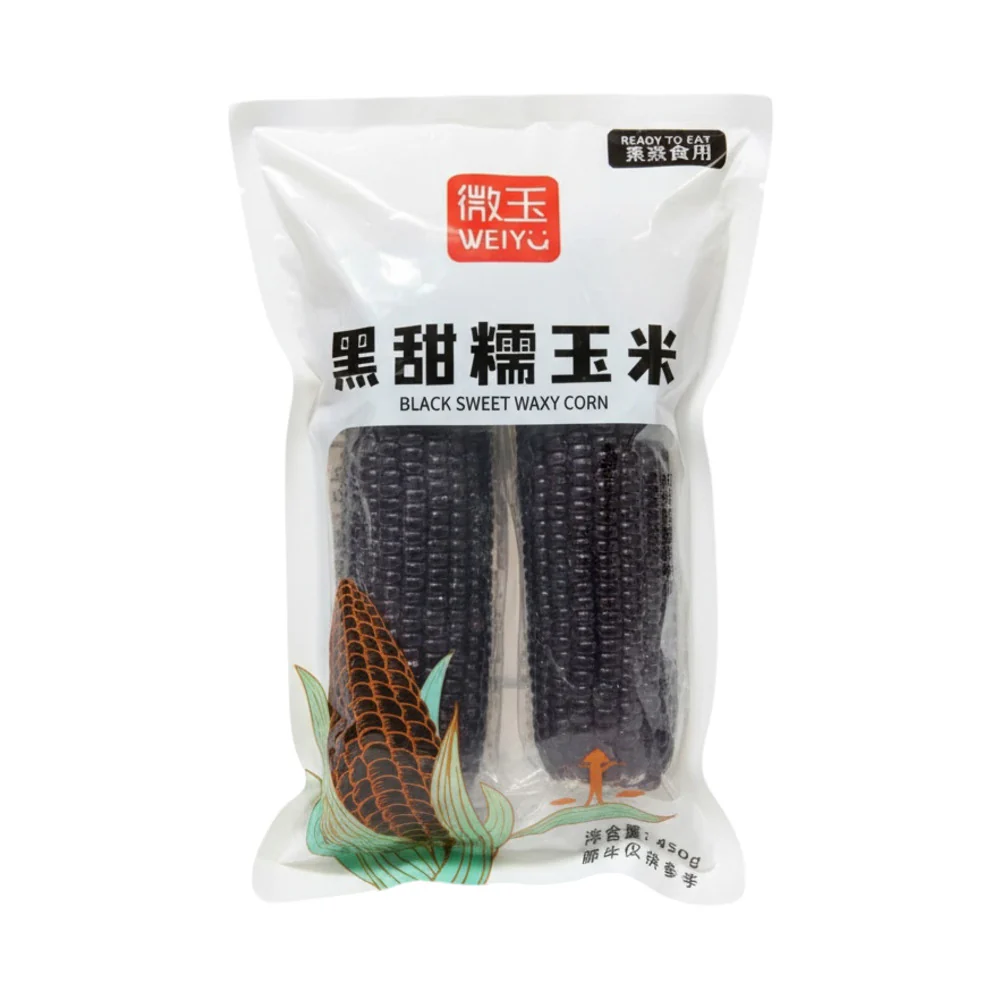 Weiyu Black Sweet Waxy Corn 450g, Ready to Eat – Limited Import