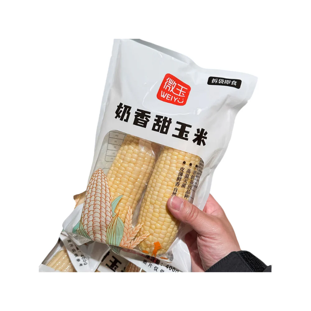 WEIYU Milky Sweet Corn 400g - Ready-to-Eat Corn on the Cob - Image 2