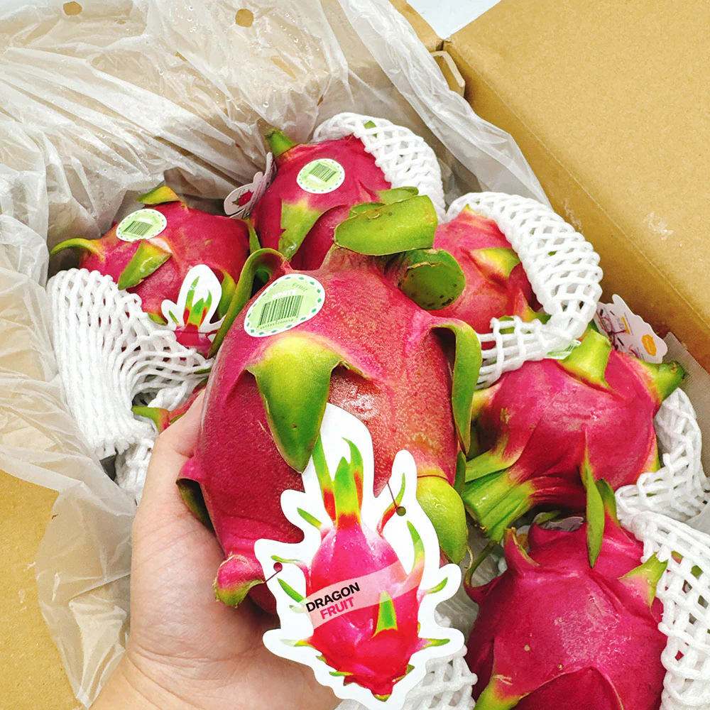White Heart Dragon Fruit Gift Box - 7-10 pcs - Image 2
