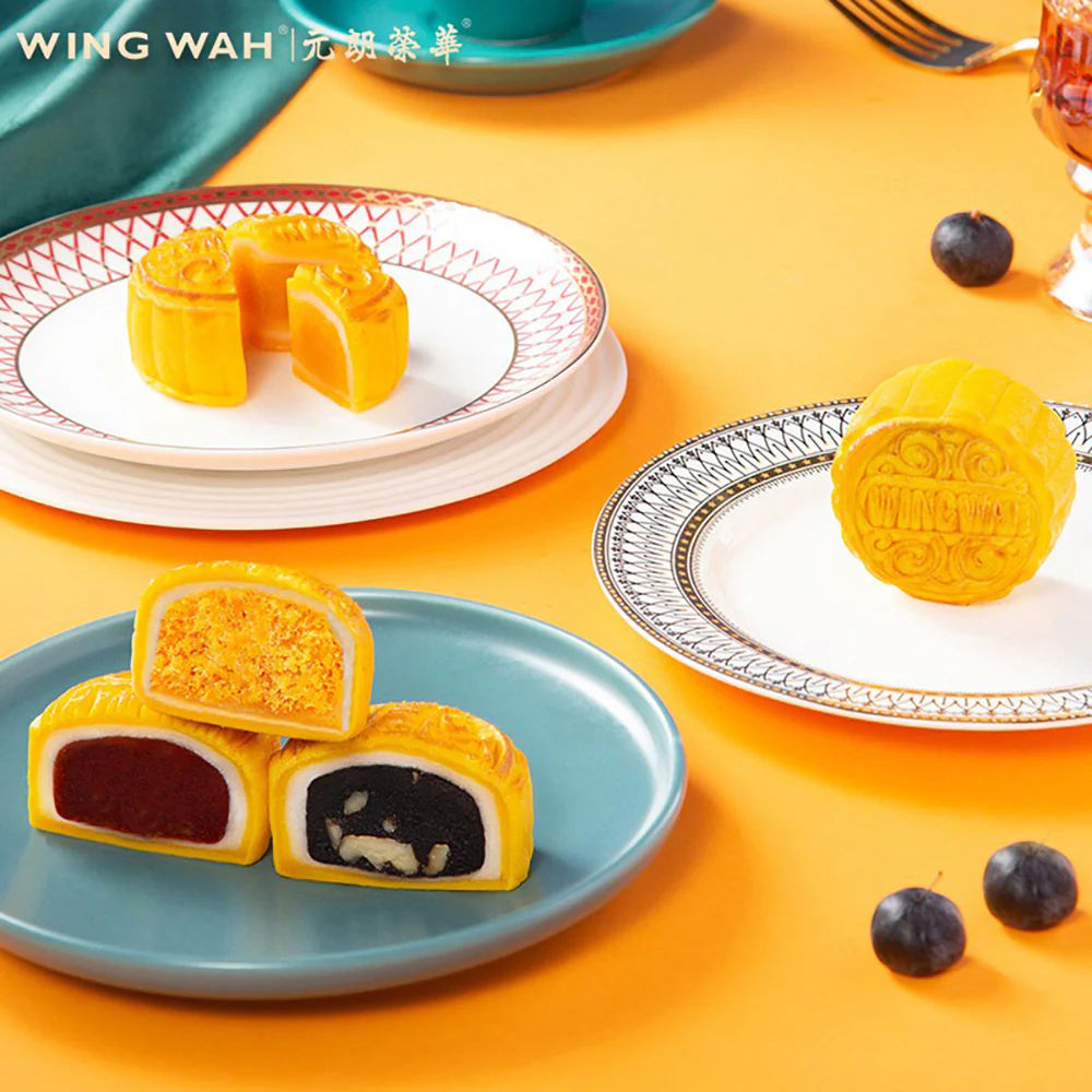 Wing Wah Assorted Mini Snowy Mooncakes Gift Box - 7 Pieces, 350g - Image 2