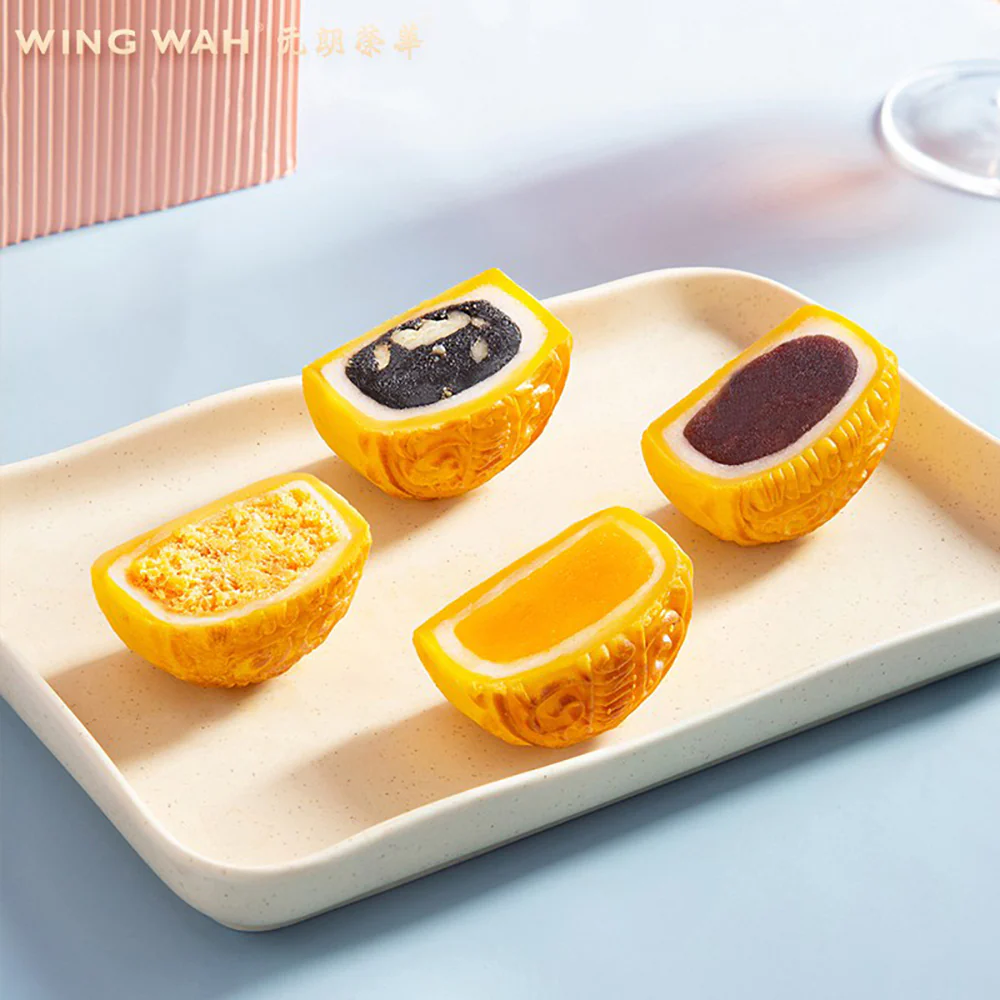 Wing Wah Assorted Mini Snowy Mooncakes Gift Box - 7 Pieces, 350g - Image 4