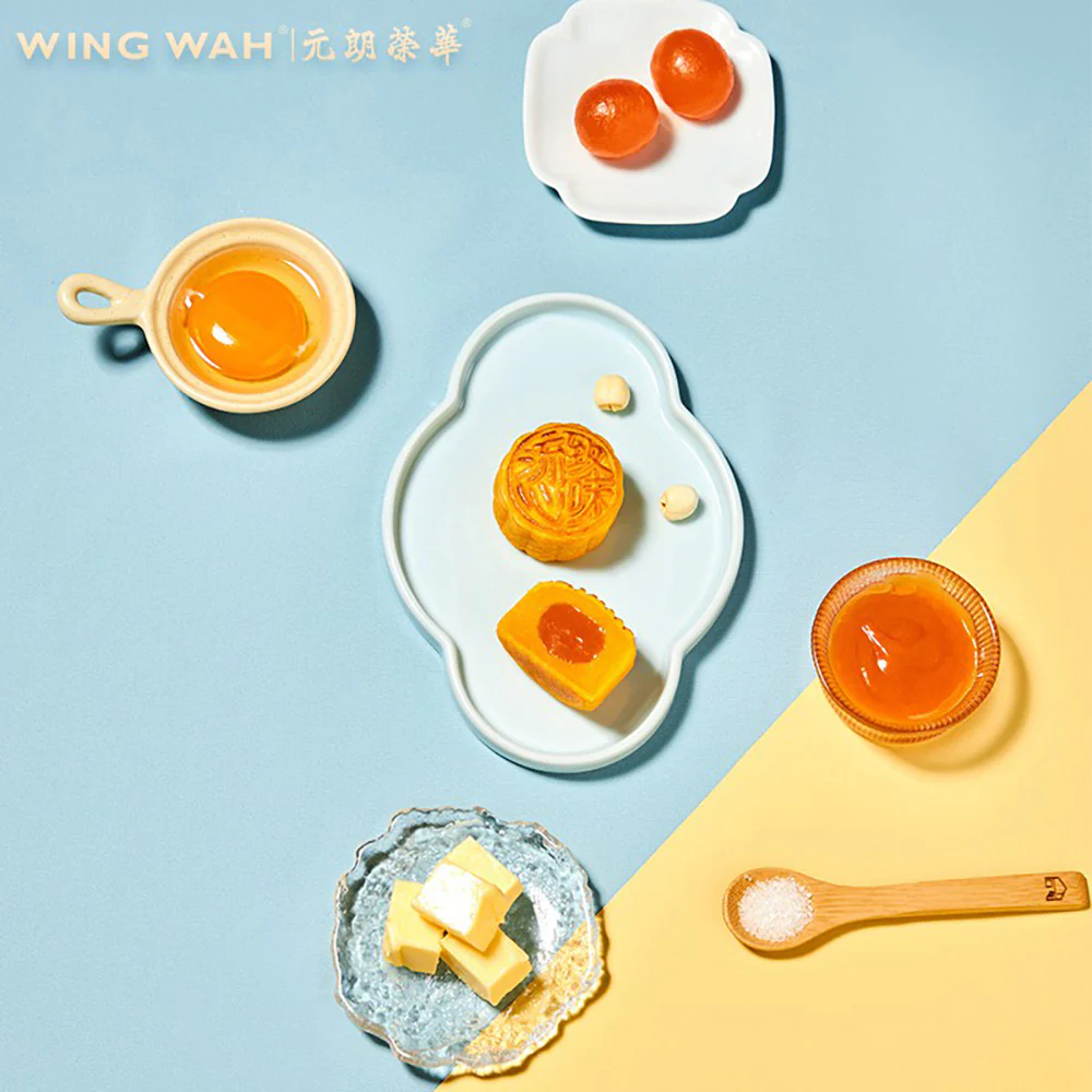 Wing Wah Premium Custard Mooncakes Gift Box - 8 Pieces, 360g - Image 3