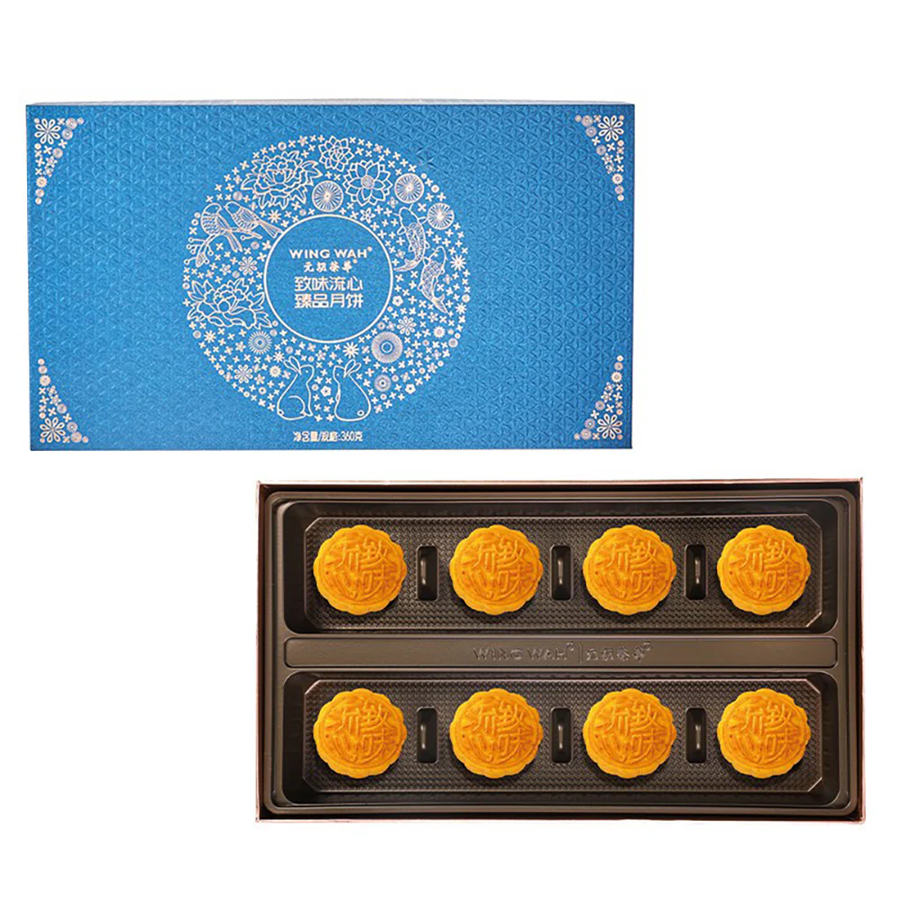 Wing Wah Premium Custard Mooncakes Gift Box - 8 Pieces, 360g - Image 5