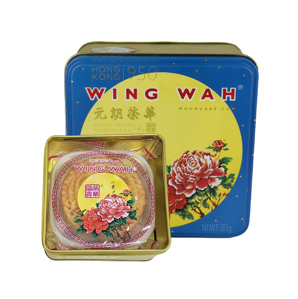 Wing Wah White Lotus Seed Paste Mooncake with 2 Yolks - 185g