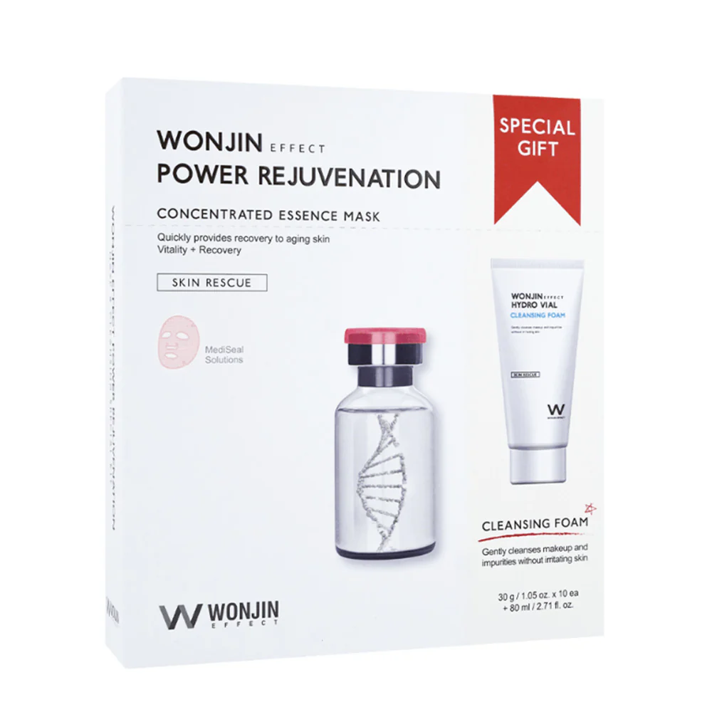 Wonjin Effect Power Rejuvenation Mask & Cleansing Foam Set - Image 2
