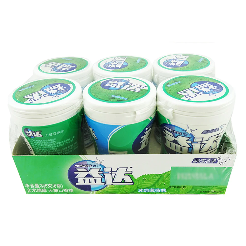Wrigley's Sugar-Free Chewing Gum - Cool Mint Flavor, 336g x 6