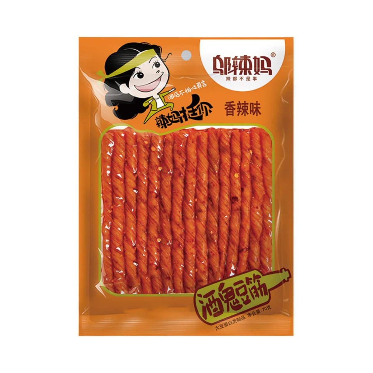 Wu La Ma Jiugui Spicy Beancurd Sticks 70g - Spicy Tofu Sticks
