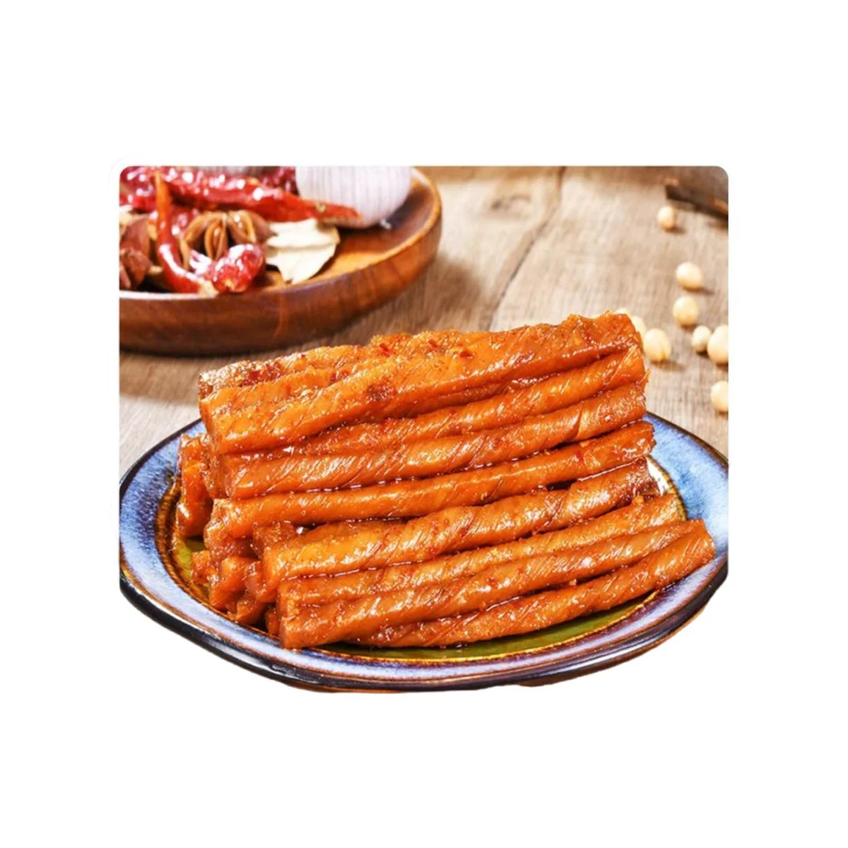 Wu La Ma Jiugui Spicy Beancurd Sticks 70g - Spicy Tofu Sticks - Image 3