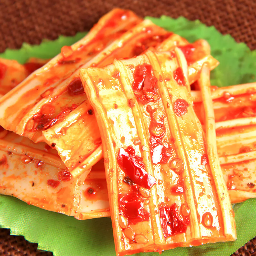 Wu La Ma Spicy Vegetarian Beef Tripe - 90g - Image 2
