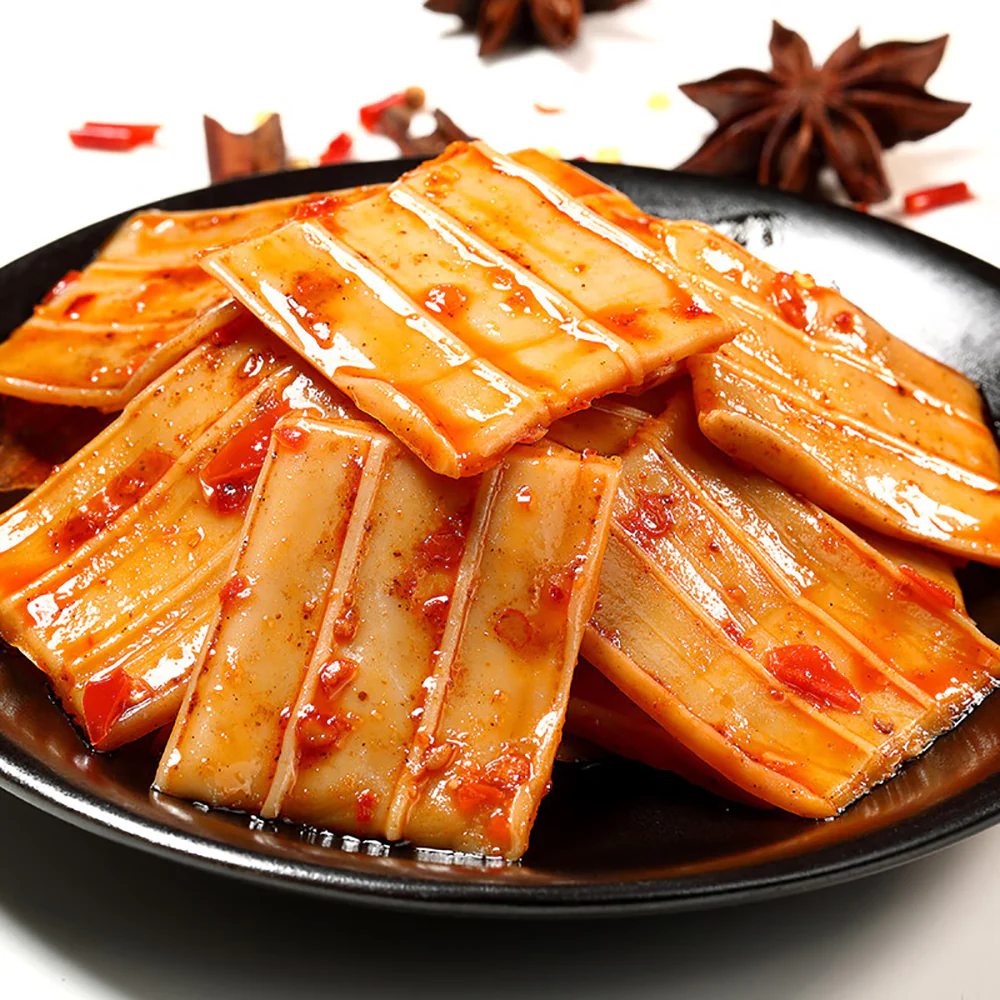 Wu La Ma Spicy Vegetarian Beef Tripe - 90g - Image 3