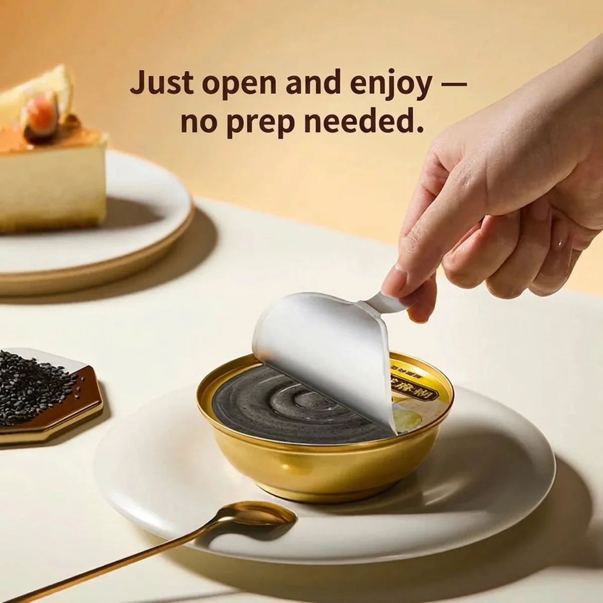 Wugu Mofang Eight-Treasure Instant Black Sesame Paste 180g x 8 Bowls – 1.44kg - Chinese Eight Precious Cereal Dessert - Image 3