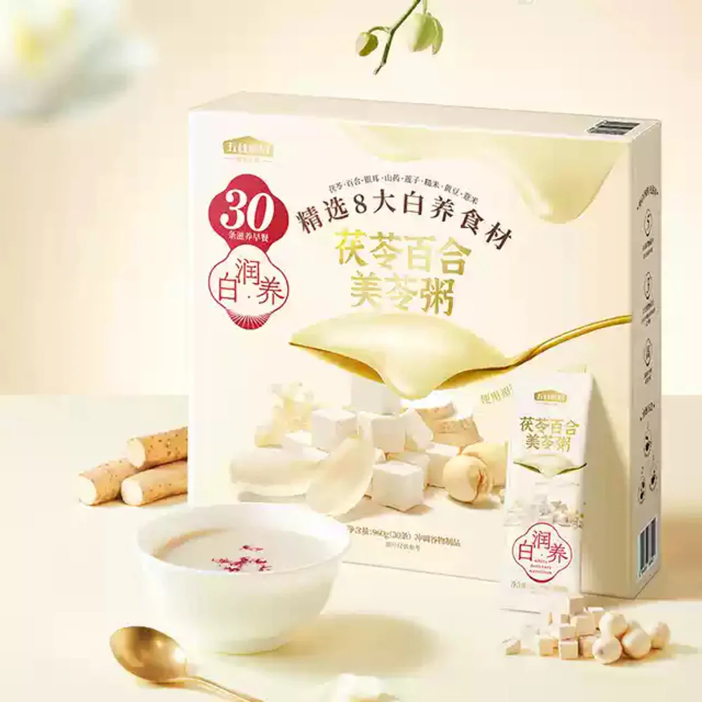 Wugu Mofang Fuling & Lily Instant Cereal Porridge – 30 Sachets, 960g – Limited Import - Image 4