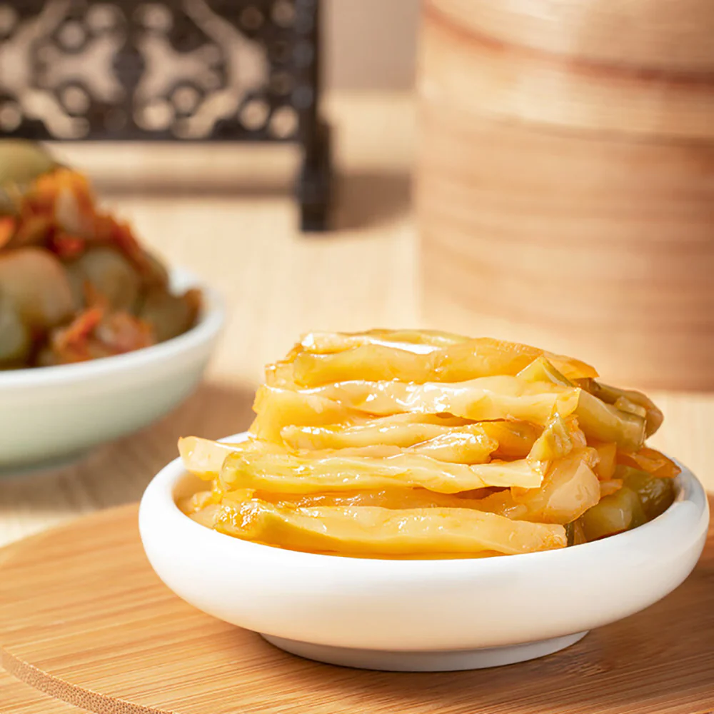 Wujiang Fresh and Crisp Pickled Mustard Shreds - 80g x 4 Packs - Image 3