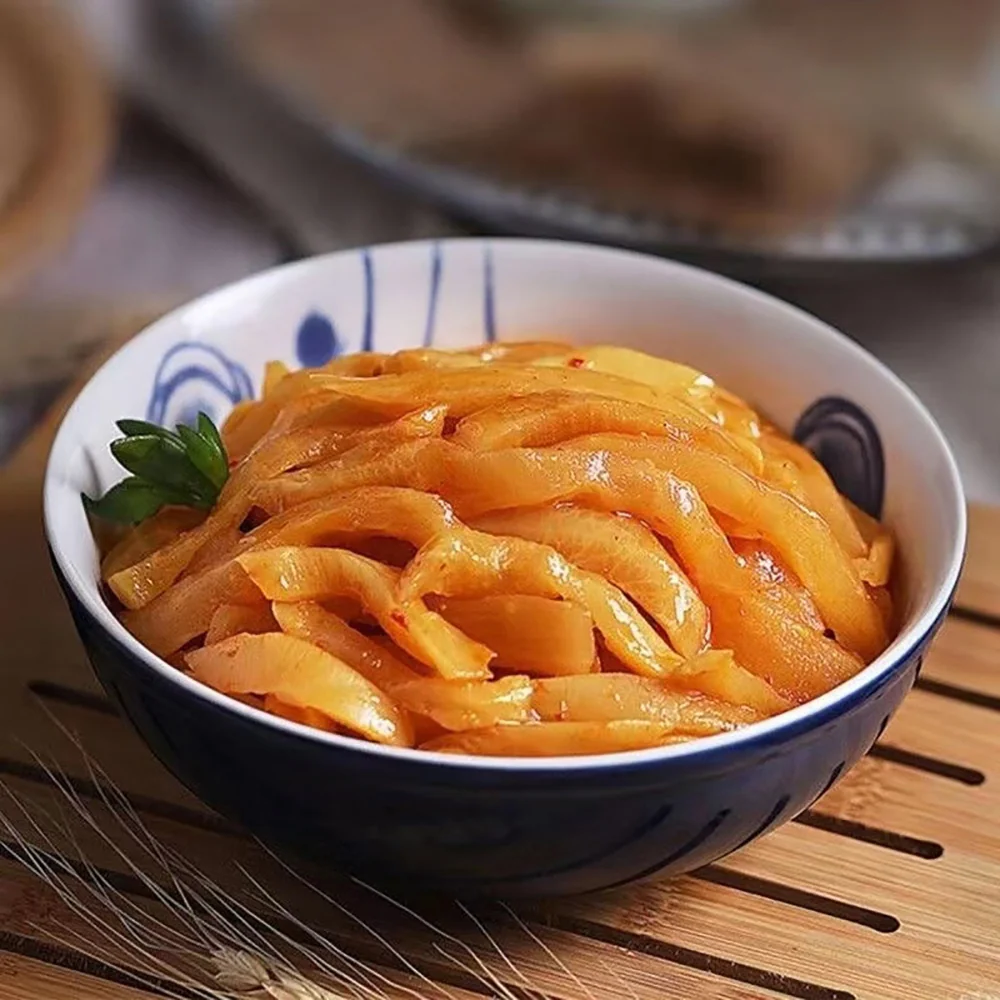 Wujiang Pickled Radish Strips - 60g x 4 Packs - Image 2