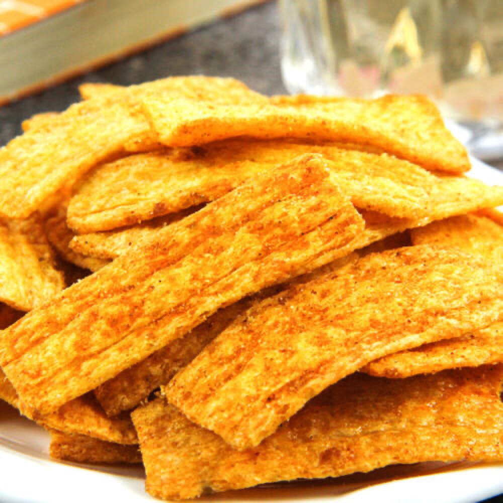Wuming Xiaozu Crispy Rice Crackers - Crab Roe Flavor, 210g - Image 4