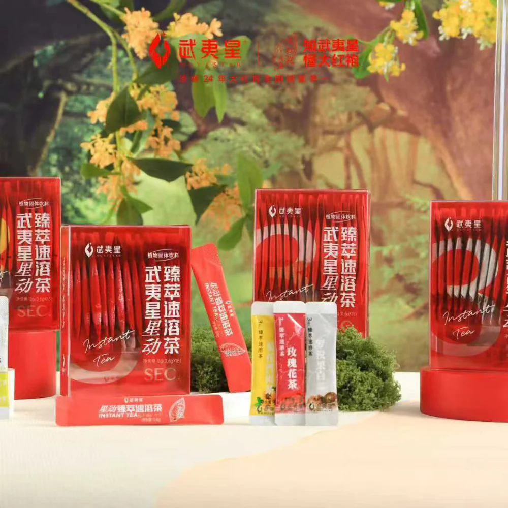 Wuyistar 3-Second Instant Da Hong Pao Tea 0.6g x 15 Sticks - Image 3