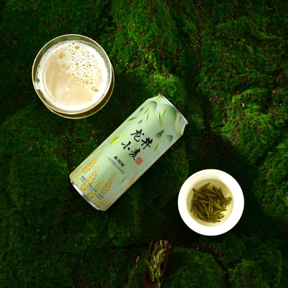 Wuyou Longjing Green Tea Wheat Beer 500ml - Wheat Ale - Limited Import - Image 3