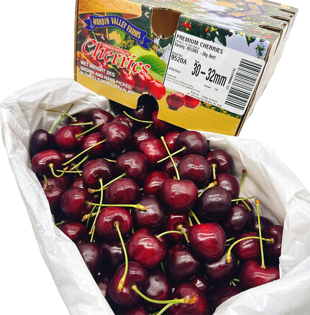 WVF Export Premium Regina Cherries 30-32mm Gift Box 2kg - Image 4