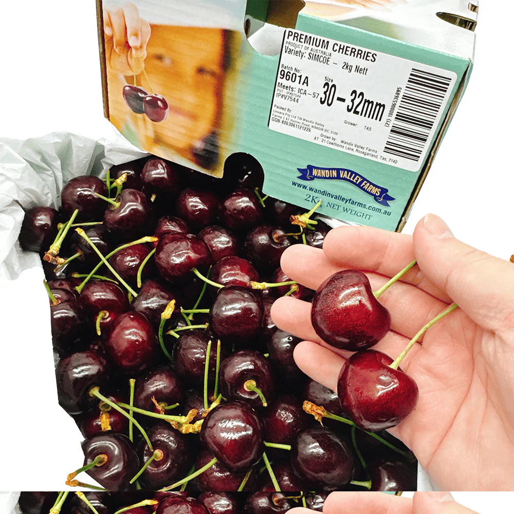 WVF Tasmania Cherries 30-32mm Gift Box 2kg - Image 2