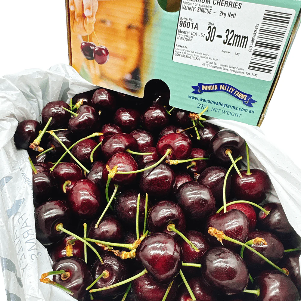 WVF Tasmania Cherries 30-32mm Gift Box 2kg - Image 3