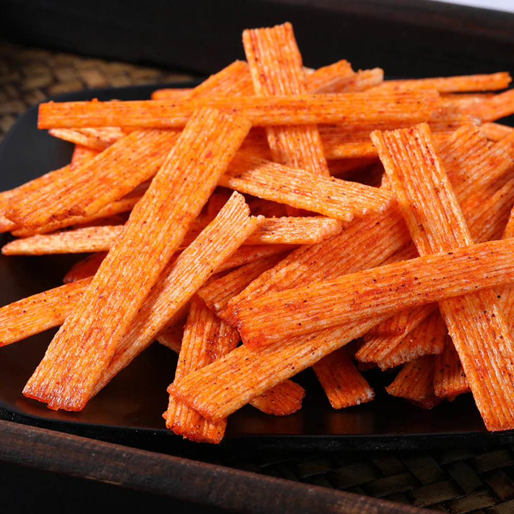 Xian Ge Spicy Crispy Strips 58g - Chinese Latiao Snack - Image 2