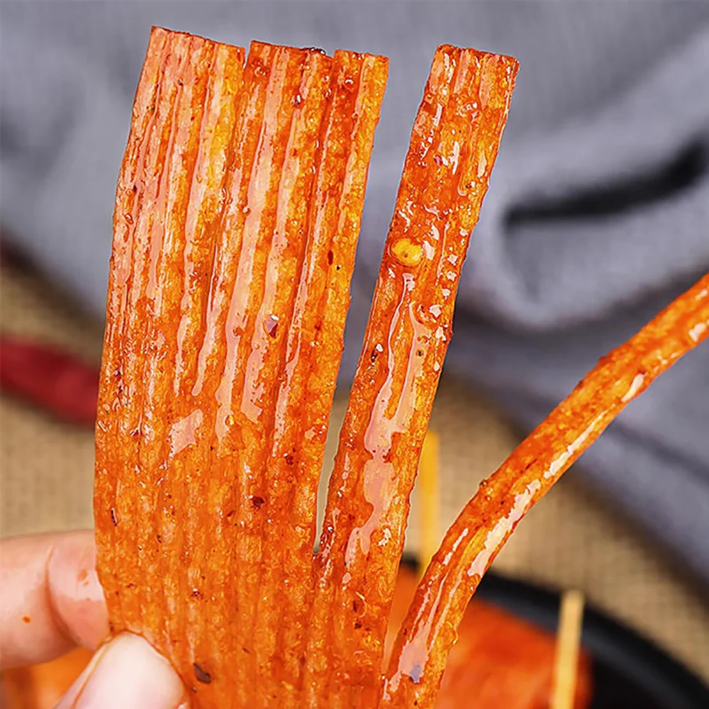 Xian Ge Spicy Gluten Strips - Lamb Chop Flavor - 150g - Image 2