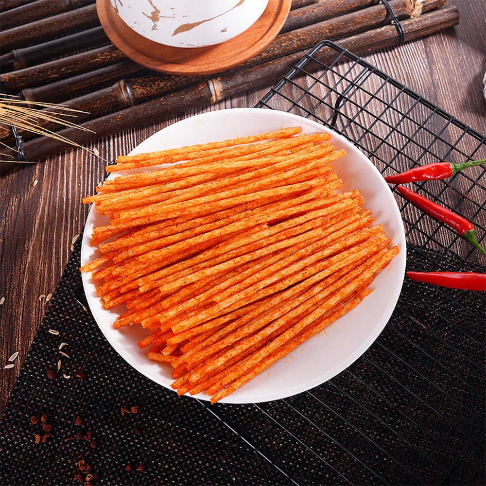 Xiange Spicy Mini Crunch Sticks 58g – Chinese Spicy Snack Sticks - Image 3