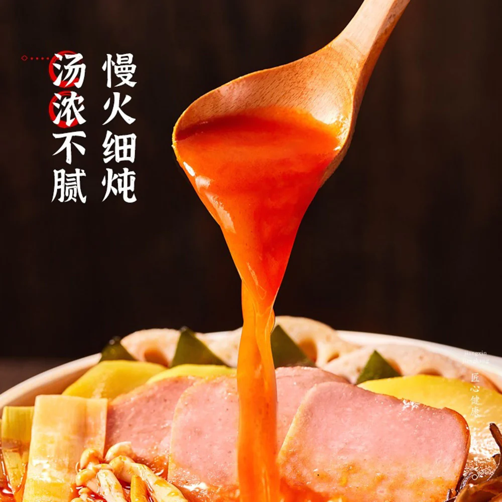 Xiangjuhuan Cantonese Sausage and Luncheon Meat Set - Zibo BBQ Flavor Instant Hot Pot - 285g - Image 3