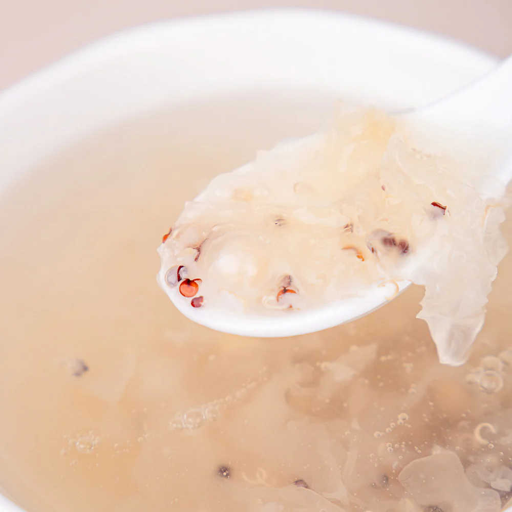 Xiao He Shuo Tri-Color Quinoa Tremella Drink with Water Chestnut Pearls 280g x 12 – Limited Import - Snow Fungus Dessert Drink - Image 3