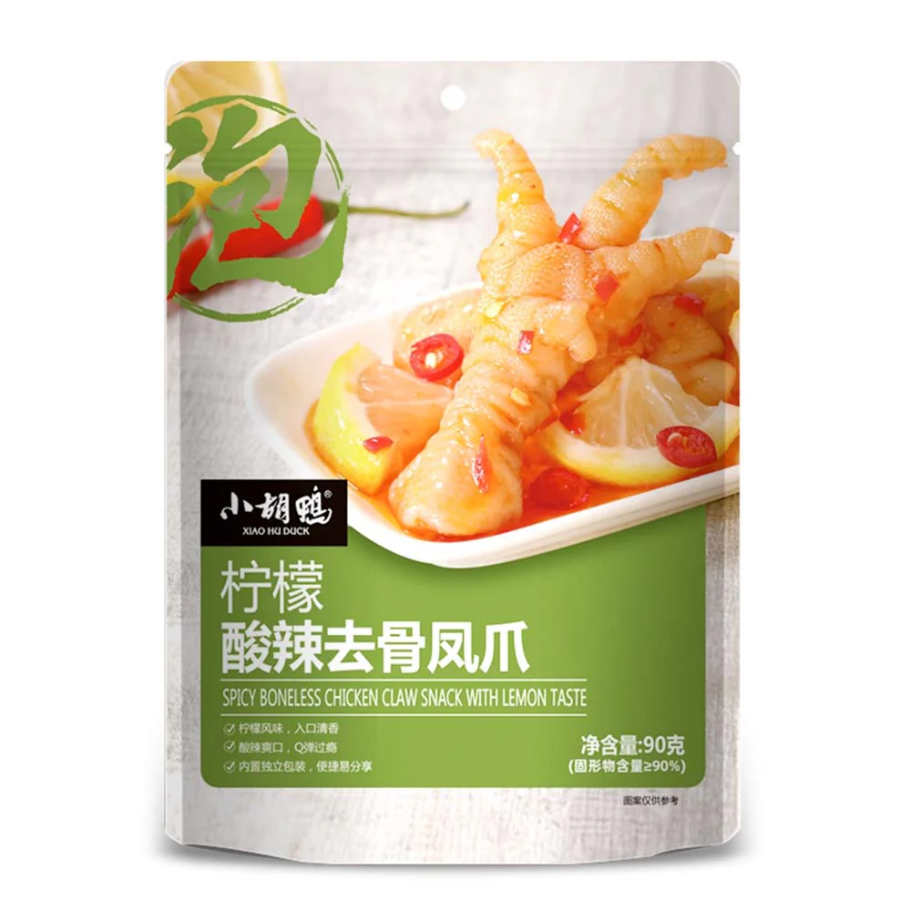 Xiao Hu Duck Spicy Boneless Chicken Claw Snack with Lemon Taste - 90g - Image 4