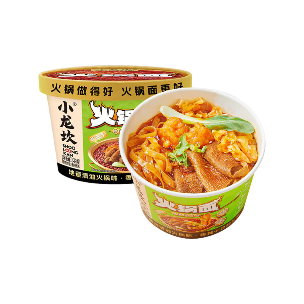 Xiao Long Kan Spicy Clear Oil Hot Pot Noodles - 145g Bowl