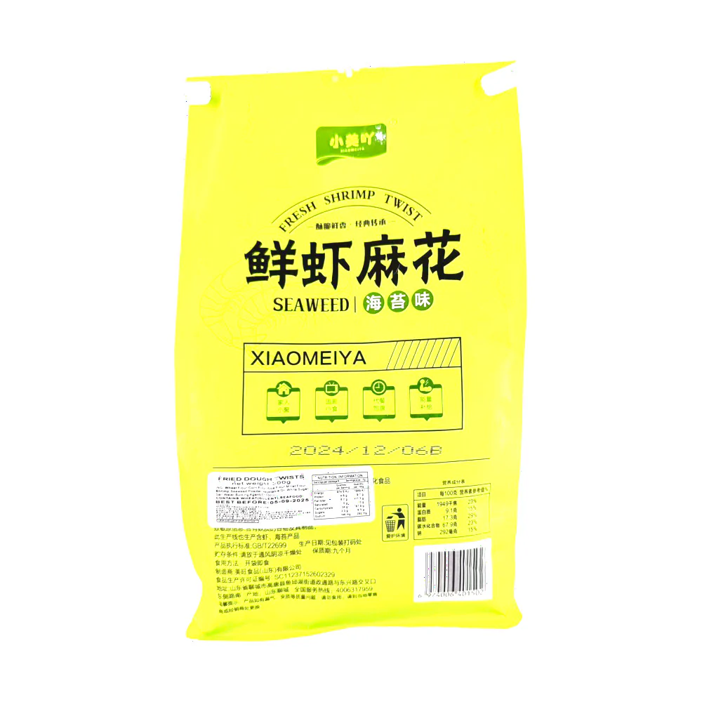 Xiaomeiya Fresh Shrimp Twist Seaweed Flavor - 300g - Image 2