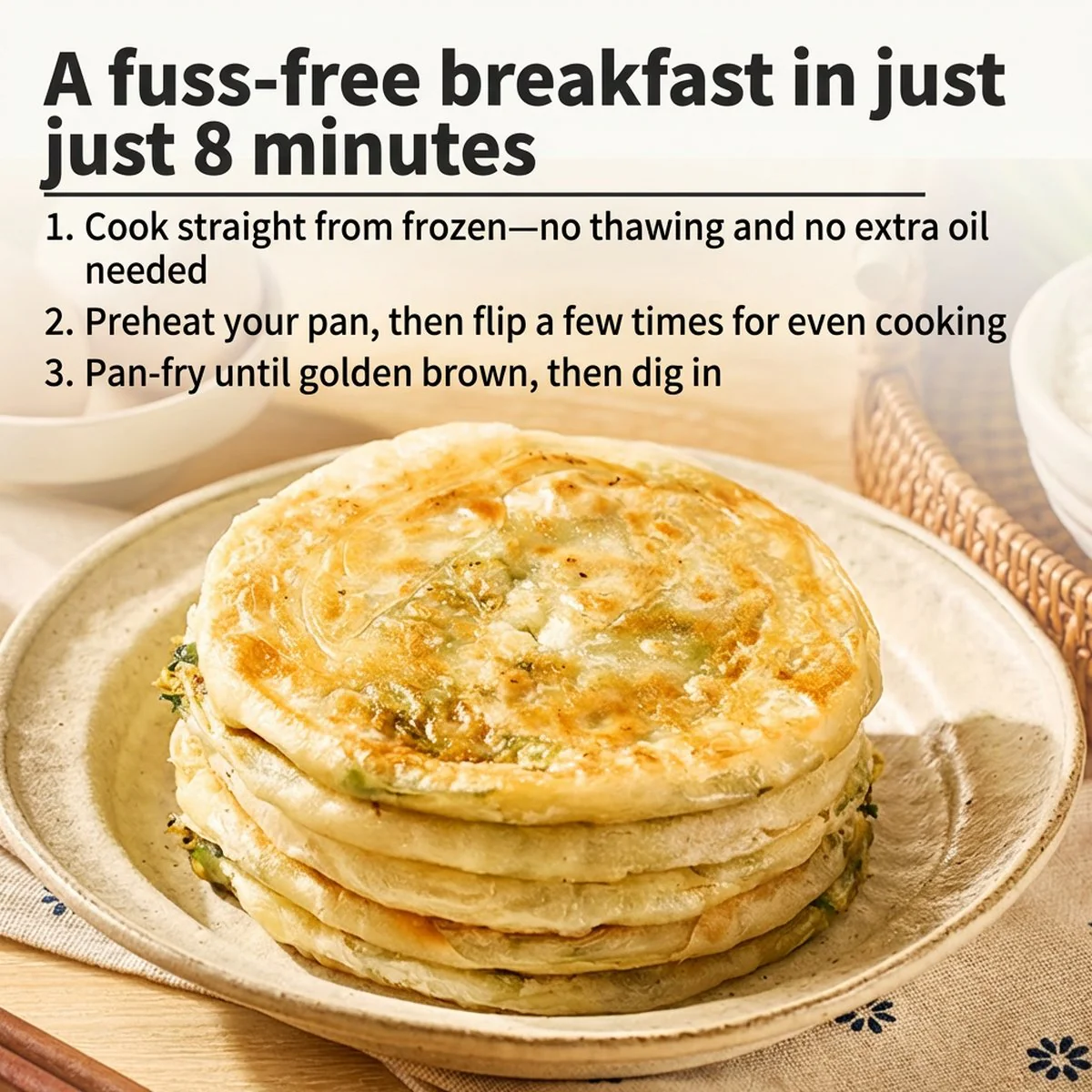 Xibei Kungfu Dishes Flaky Chinese Chive & Egg Stuffed Pancake 200g - Chinese Stuffed Flatbread - Image 5