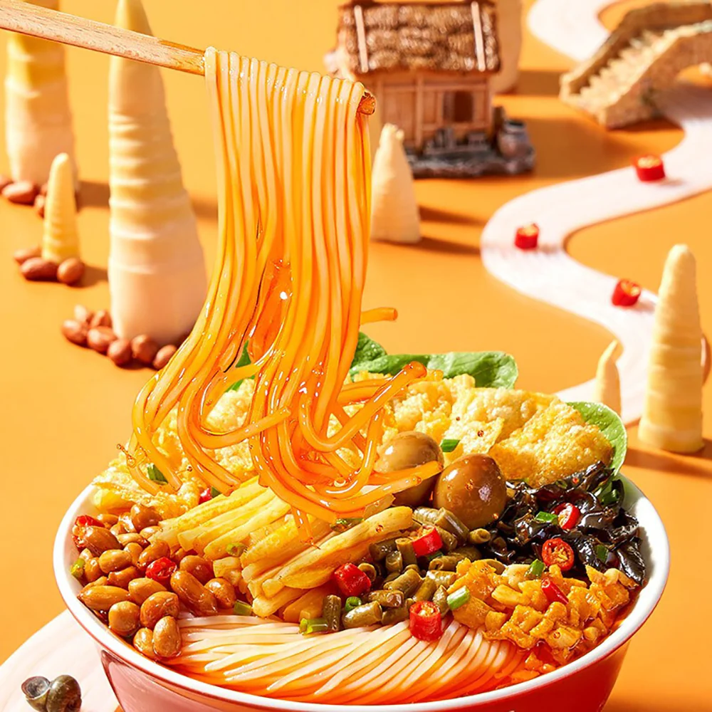 Xiluohui Rich Snail Noodles with Egg - 330g - Image 3