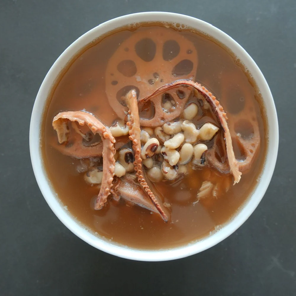 Xin Shitang Frozen Octopus, Black-Eyed Pea, and Lotus Root Soup - 500g
