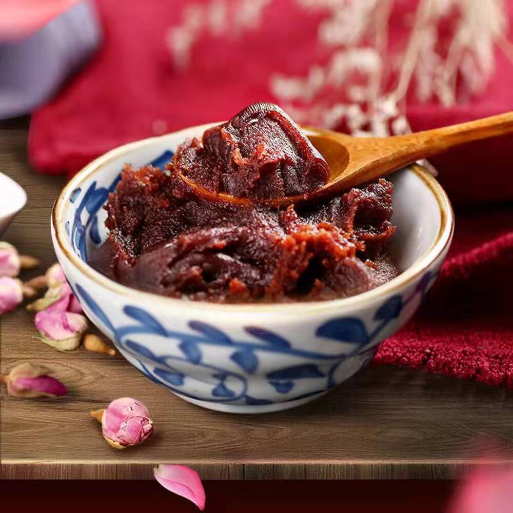 Xing Hua Lou Rose Red Bean Paste Filling 500g - For Mooncakes & Buns - Image 2