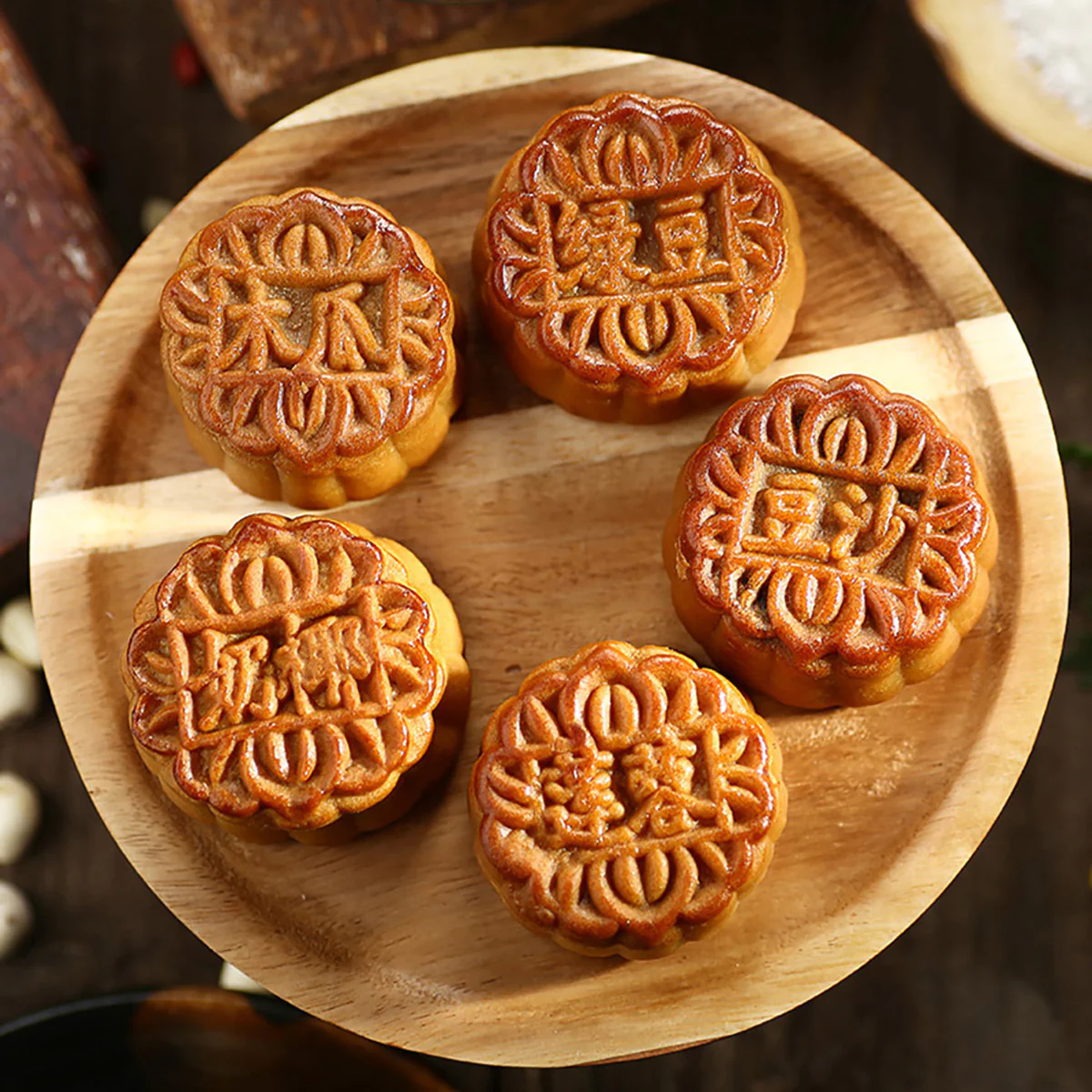 Xinghualou Mini Cantonese Mooncake Gift Box - 10 Pieces, 600g - Image 4