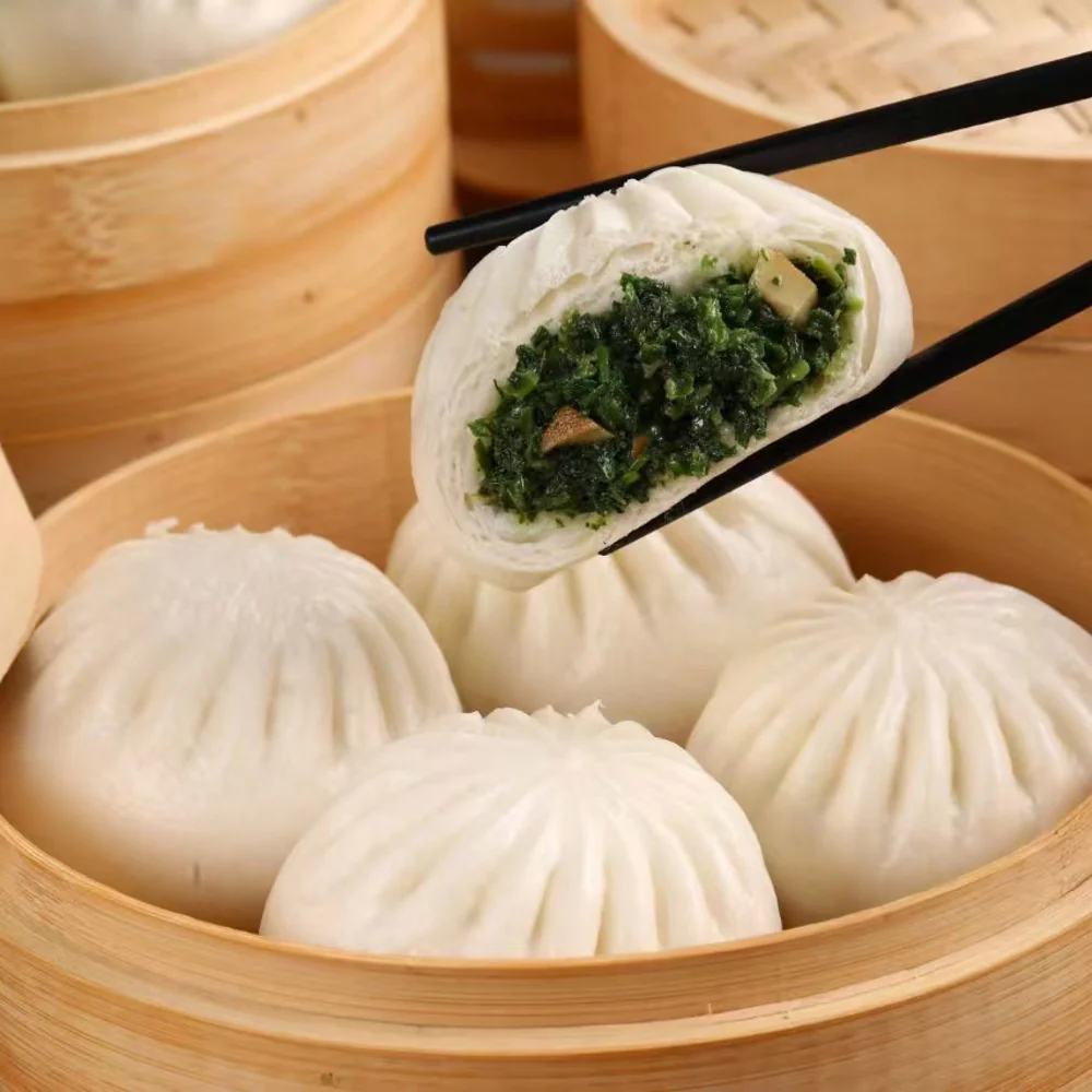 Xinzhongchang Frozen Shepherd's Purse, Tofu, and Shrimp Buns - 10pcs, 800g - Image 2