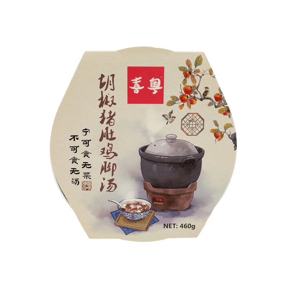 XiYue Frozen Pepper Pork Stomach and Chicken Feet Soup - 460g - Image 2