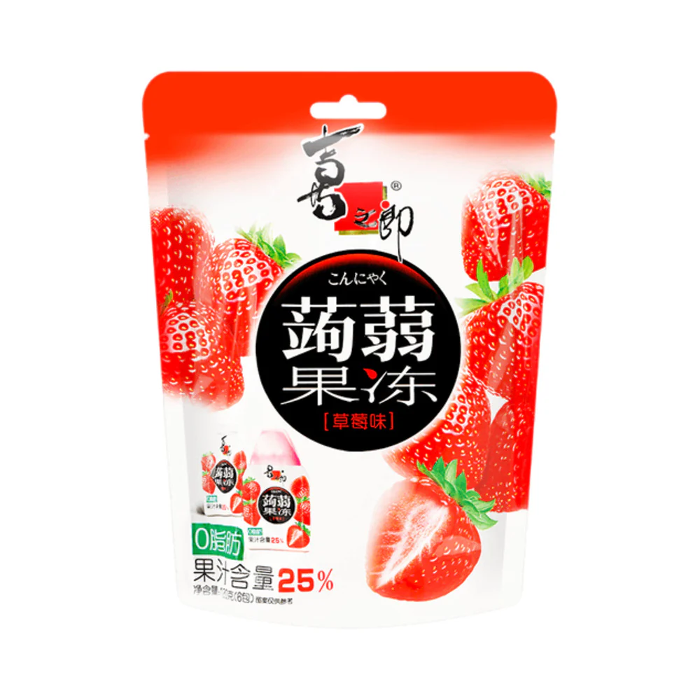 Xizhilang Strawberry Konjac Jelly 120g - Konnyaku Jelly Squeeze Pouch