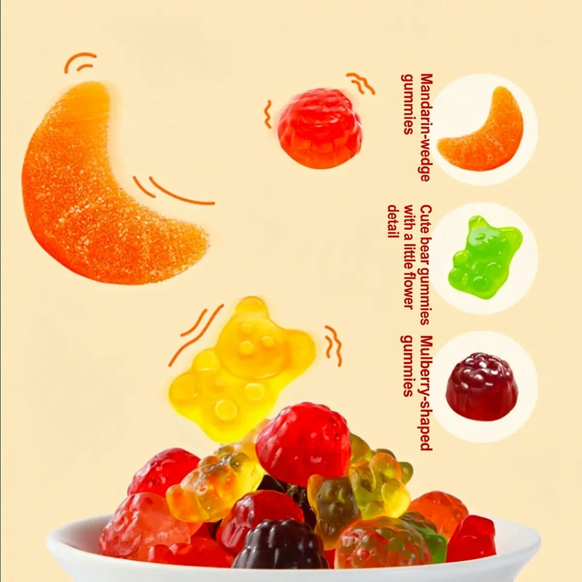 Xu Fuji Fruit Juice Gummies 230g - Mixed Fruit Candy - Image 2