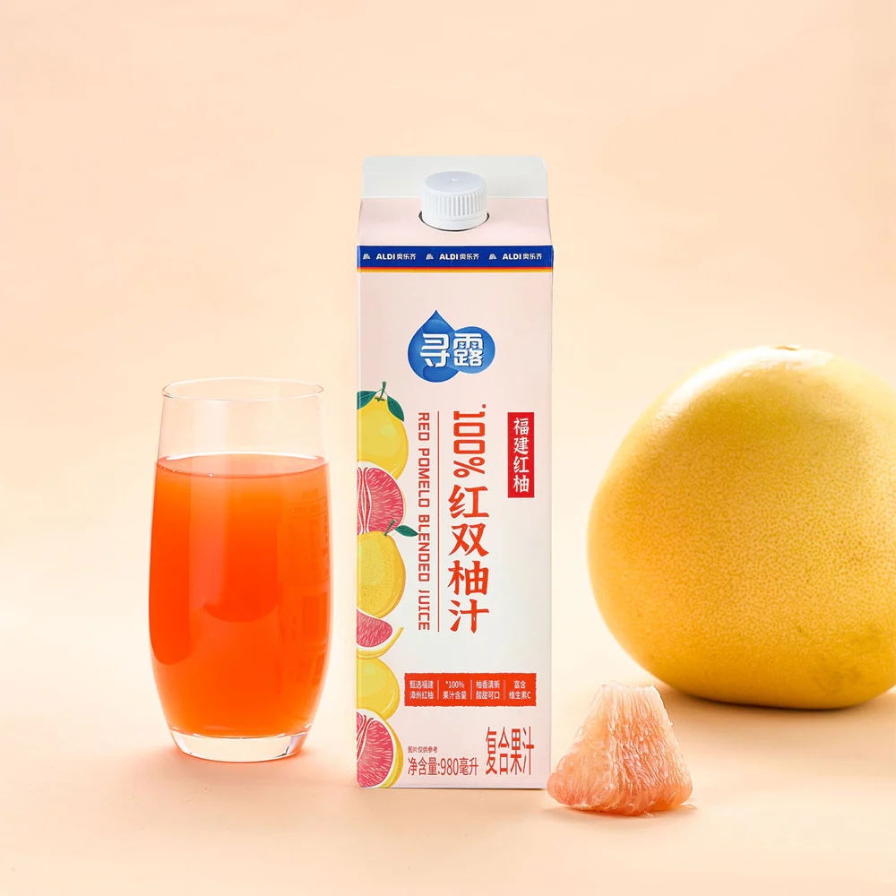 Xunlu 100% Fujian Red Pomelo Blended Juice 980ml – Limited Import - Image 2